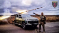 Noua arma din arsenalul soldatilor ucraineni: Un lansator multiplu de rachete Mitsubishi L200 Sportero - FOTO 