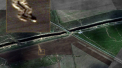 Imagini din satelit. Rusii sapa transee in nordul Crimeei, langa granita cu regiunea Herson - FOTO
