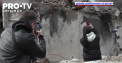 Celebrul artist anonim de graffiti si sabloane pe diverse cladiri publice, Banksy, pare ca confirme ca se afla in Ucraina, dupa ce si-a dezvaluit ultima sa lucrare desenata pe zidul unei cladiri bombardate din orasul Borodianka - VIDEO
