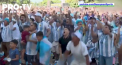 Fanii argentinieni au fost in delir la fiecare gol marcat de favoritii lor in poarta croatilor - VIDEO