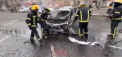 O masina a fost aruncata in aer in centrul orasului Melitopol, ocupat de rusi - VIDEO 