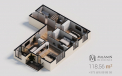 Apartament pe 118.56 m2 de la Milanin Residence – alegerea unui consumator modern
