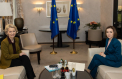 Sefa statului, la discutii cu Presedintele Comisiei Europene, Ursula von der Leyen:  „Am vorbit despre continuarea agendei de reforme si avansarea parcursului nostru european” - FOTO