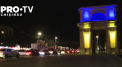 Solidari cu Ucraina. Mai multe edificii din capitala - iluminate in culorile drapelului tarii vecine, care de un an rezista in fata terorii rusesti - VIDEO 