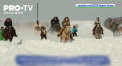 Un oras din Canada a organizat o competitie inedita. Schiori s-au intrecut pe un traseu inzapezit, fiind trasi de cai - VIDEO
