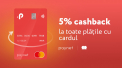 Primeste 5% cashback la toate platile cu cardul Paynet Mastercard