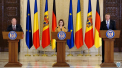 Klaus Iohannis in timpul declaratiilor comune cu Maia Sandu si Olaf Scholz: „Vom continua sa fim ferm si neabatut alaturi de Chisinau. Romania va fi mereu alaturi de Moldova” - VIDEO 