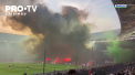 Incidente teribile la meciul Feyenoord - Ajax. Fum dens provocat de ultrasii lui Ajax, iar Klaassen s-a ales cu capul spart - VIDEO