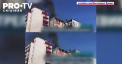 Televiziunea de stat din Rusia a transmis imagini cu efectele atacurilor cu racheta ale fortelor rusesti asupra orasului Umani, dar a sustinut ca arata imagini cu bombardamentele ucrainenilor asupra Donbasului - VIDEO