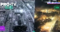 Scene apocaliptice, filmate in Bahmut, unde armata rusa si gruparea Wagner au lansat un bombardament intens cu proiectile incendiare asupra pozitiilor ucrainene - VIDEO 