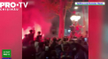 Noapte alba la Barcelona dupa ce gruparea catalana a castigat campionatul Spaniei. Mii de oameni au sarbatorit pana in zori - VIDEO