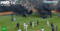 Meci suspendat in campionatul tarilor de Jos dupa un protest cu fumigene - VIDEO 