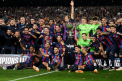 FC Barcelona a primit trofeul de campioana pe Camp Nou. Cele mai frumoase imagini de la sarbatoarea catalanilor - FOTO