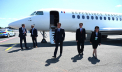 Emmanuel Macron a ajuns in Republica Moldova. Aeronava prezidentiala a aterizat pe Aeroportul International Chisinau. Imagini cu cortegiul presedintelui francez - VIDEO 