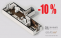 Milanin Residence: apartament confortabil de 68m2 in centrul Chisinaului