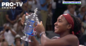 Coco Gauff a castigat in finala de la US Open primul sau titlu de Mare Slem, dupa ce a invins-o pe viitoarea lidera mondiala, Aryna Sabalenka - VIDEO