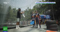 Max Verstappen si Sergio Perez au simulat o cursa inedita intr-un aeroport din Singapore. Vezi cine a castigat - VIDEO