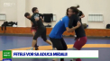 Vor sa aduca cel putin doua distinctii. Lotul feminin este in pregatiri intense pentru mondialul de lupte Under 23 - VIDEO 