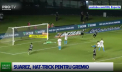 Suarez, hat-trick pentru Gremio. Fotbalistul face magie in Brazilia la aproape 37 de ani - VIDEO