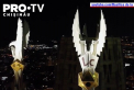 Bazilica Sagrada Familia din Barcelona a celebrat finalizarea turnurilor evanghelistilor. Constructia monumentului a inceput in urma cu 141 de ani - VIDEO