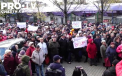 Zeci de oameni au scandat in fata Curtii de Apel Balti alaturi de Corsicova, care nu a participat la sedinta de judecata - VIDEO