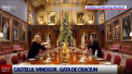 Magia sarbatorilor la Castelul regal Windsor. Bradul are 6 metri inaltime si este decorat cu peste 33 de mii de luminite de Craciun - VIDEO