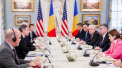 Premierul Romaniei, primit de secretarul de stat al SUA, la Washington: Republica Moldova e cea mai vulnerabila tara din Europa, dupa Ucraina. Exista un razboi hibrid acolo - VIDEO