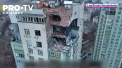 Atac masiv al rusilor asupra Kievului. Un bloc de locuinte a fost lovit de o drona, iar mai multe apartamente au ramas fara bucati intregi de pereti - VIDEO