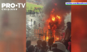 Incendiu in tribune la meciul Supercupei din Chile - VIDEO