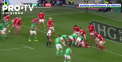 Fosta lidera mondiala, Irlanda, a ajuns la trei victorii din trei meciuri in Turneul celor Sase Natiuni si e singura fara infrangere. Ieri, Irlanda a reusit un succes covarsitor in fata Tarii Galilor - VIDEO