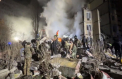 Doi morti si opt raniti dupa ce o drona a rusilor a lovit o cladire rezidentiala din Odesa
