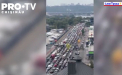 Alerta de raid aerian a răsunat timp de 9 ore la Kiev și a creat un adevărat colaps în transport - VIDEO