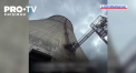 Un turn de răcire de la centrala nucleară Zaporojie, din Ucraina, trebuie demolat. Imagini cu distrugerile provocate de război - VIDEO 
