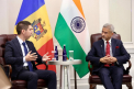 Mihai Popșoi, la întrevedere cu ministrul afacerilor externe al Indiei. Cei doi au discutat la New York despre identificarea oportunităților de cooperare în diverse domenii - FOTO