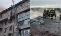 Incendiu puternic în capitală. 8 echipe de pompieri și circa 50 de angajați IGSU au intervenit pentru a stinge flăcările care au cuprins mansarda unui bloc de locuit - FOTO