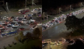 Ambuteiaje kilometrice s-au format pe o stradă din capitală, după ce două mașini s-au ciocnit într-o intersecție. Imagini surprinse de martori - VIDEO