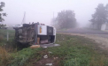 Grav accident la Cahul. Șapte persoane ar fi ajuns la spital, după ce un microbuz cu pasageri s-a răsturnat - FOTO/VIDEO