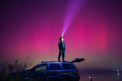L-ai văzut  și tu? Fenomenul spectaculos de pe cer - aurora boreală, văzută din Republica Moldova - FOTO