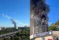 Fum negru și dens, obervat deasupra Chișinăului. Incendiul a cuprins subsolul unui bloc - VIDEO