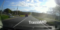 A efectuat o depășire neregulamentară, însă imediat a fost stopat de polițiști. Gafa unui șofer - surprinsă de o cameră de bord - VIDEO