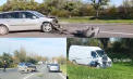Accident la Sângerei. O mașină - grav avariată, după ce s-a lovit violent cu un microbuz. Ce încerca să facă șoferul automobilului - VIDEO