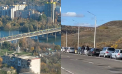 O coadă mare de mașini s-a format pe podul care leagă Rîbnița și Rezina. Cetățenii din stâna Nistrului vin în număr mare la vot - FOTO/VIDEO