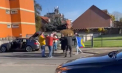 Și moldovenii din Germania au încins hore și s-au distrat în fața secțiilor de votare, după ce au votat - VIDEO