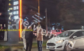 Un bărbat a fost lovit de o maşină pe Viaduct. Ambulanța, la locul accidentului - FOTO