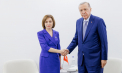 Maia Sandu la discuții cu Recep Erdogan: Am discutat despre situația din Găgăuzia, dar și despre pacea și stabilitatea regională