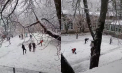 Magia zăpezii de toamnă: Copiii se bucură de prima ninsoare - FOTO/ VIDEO