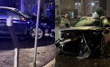 Un automobil a intrat în gardul Inspectoratului General de Poliție: Accident „spectaculos” - surprins de o cameră de bord - VIDEO