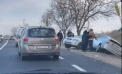 Accident în raionul Anenii Noi. Trei mașini au ajuns în șanț - VIDEO