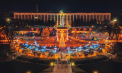 Iluminatul decorativ din Chișinău va fi deconectat în această seară. Vor rămâne aprinse doar luminițele de pe bradul din Piața Marii Adunări Naționale și decorațiunile din Scuarul Catedralei - VIDEO