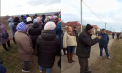 Mai mulți locuitori ai satului Copanca au blocat lucrările de instalare a pilonilor electrici de către Premier Energy: Sunt nemulțumiți de conectarea localității la rețeaua electrică din dreapta Nistrului - VIDEO